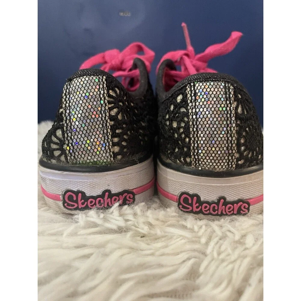 Sketchers Twinkle Toe Light Up Trainers Shoes  Girls Size 3